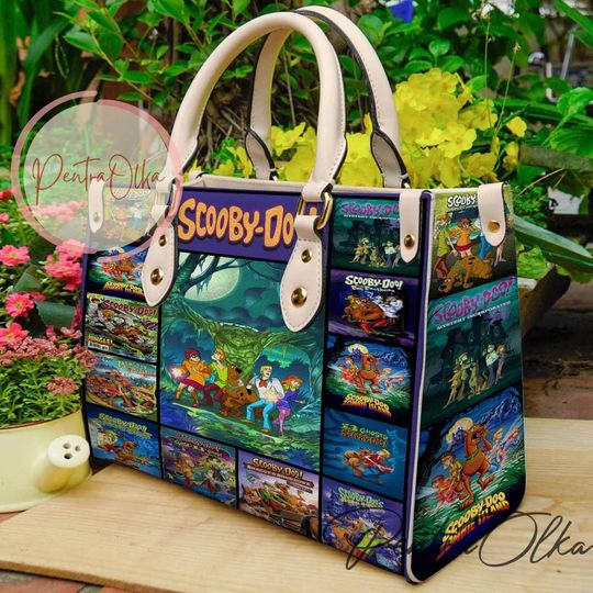 Scooby Doo Leather Handbag, Scooby Doo Handbag, Shoulder Bag, Crossbody Bag, Top Handle Bag