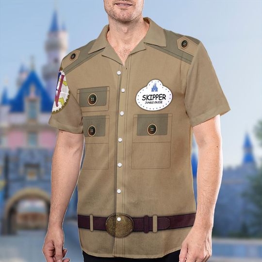 Jungle Cruise Skipper Hawaii Shirt, Magic Kingdom Skipper Costume