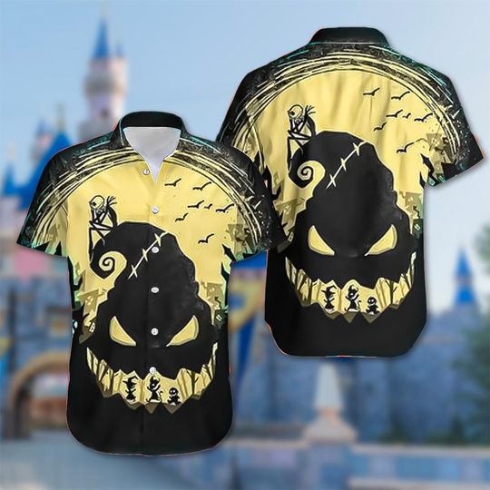 Jack Skellington Halloween Hawaii Shirt, Oogie Boogie Hawaii Shirt