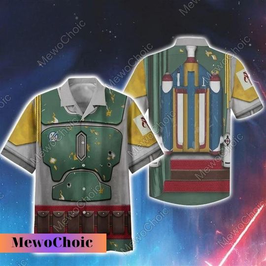 Halloween Cosplay Boba Fett Star Wars Hawaiian Shirt, Boba Fett Shirt
