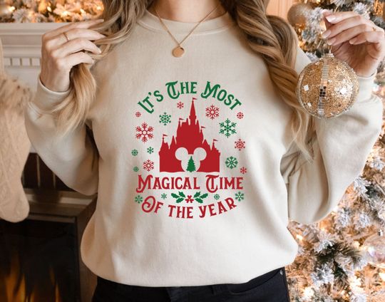 It's The Most Magical Time Of The Year Shirt, Magic Kingdom Christmas T-Shirt, Magical Christmas Sweatshirt, Disney Family Christmas Tee