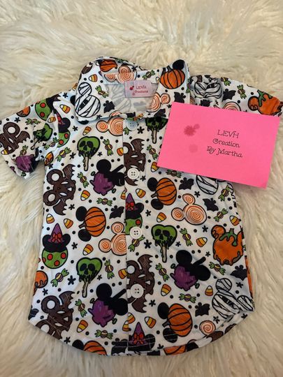 Mouse Inspired Halloween Party Snacks & Treats  Button Down Shirt