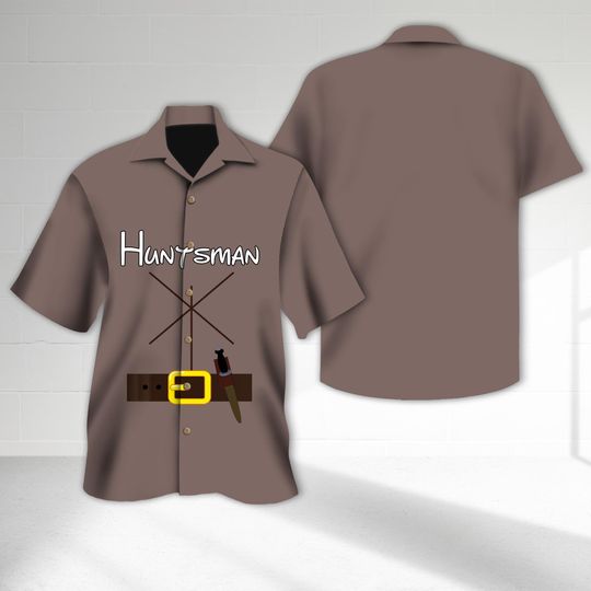 Huntsman Snow White Costume Hawaiian Shirt, Seven Dwarfs Cosplay Halloween Shirt