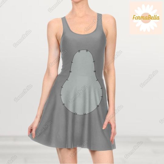 Halloween Eeyore 3D Costume Cosplay Skater Dress, Winnie The Pooh Dress, Disney Donkey Dress, Cute Cartoon Gifts, Gift For Mom Wife