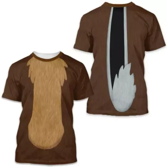 GOOD PRICE- Chip 'n' Dale Costume 3D All Over Print Unisex T-Shirt
