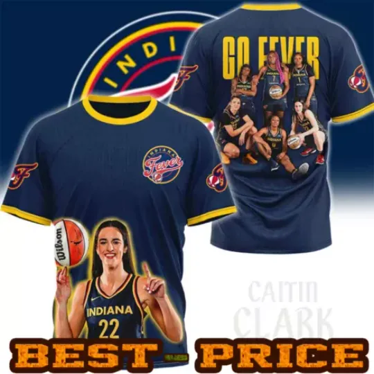 BEST PRICE-Caitlin Clark Indiana Go Fever 3D T-Shirt