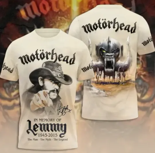 Lemmy Kilmister Motorhead 3D Shirt In Memory Of Lemmy The Legend