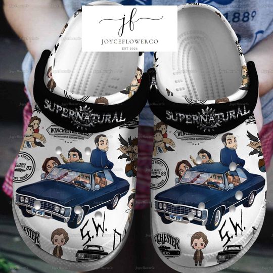 90s Supernatural Clogs, Supernatural TV Series Sandals, Supernatural Dean Winchester Shoes, Winchester Summer Shoes, Gift For Fan