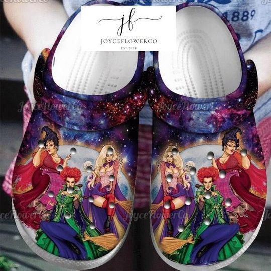 90s Halloween Hocus Pocus Clogs, Disney Witches Women Shoes, Sanderson Sisters Shoes, Just A Bunch Of Hocus Pocus, Halloween Gift