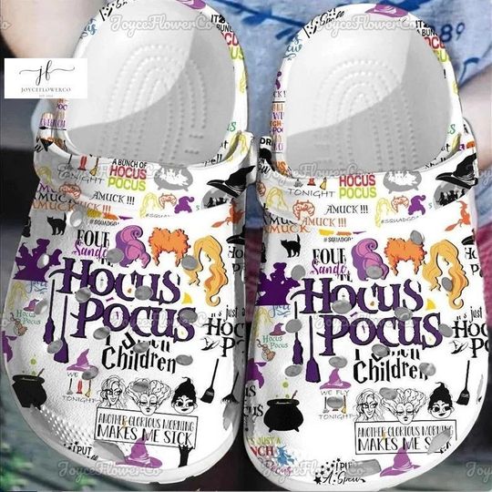Retro Halloween Hocus Pocus Clogs, Hocus Pocus Women Shoes, Sanderson Sisters Shoes, Just A Bunch Of Hocus Pocus, Disney Witches Shoes