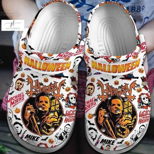 Halloween Michael Myers Clogs, Michael Myers Sandals, Boogeyman Women Men Shoes, Michael Myers Casual Shoes, Horror Movie Shoes