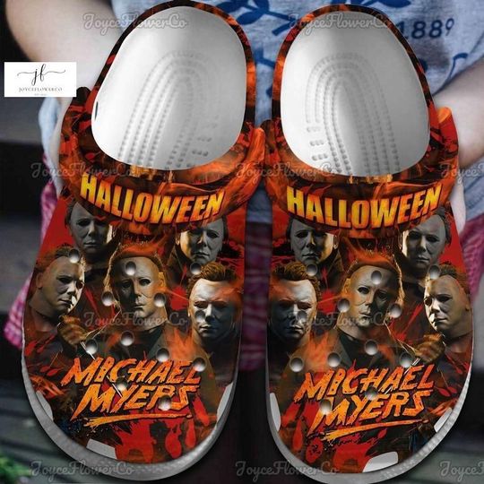 Halloween Michael Myers Clogs, Michael Myers Sandals, Michael Myers Women Men Shoes, Michael Myers Casual Shoes, Horror Movie Shoes