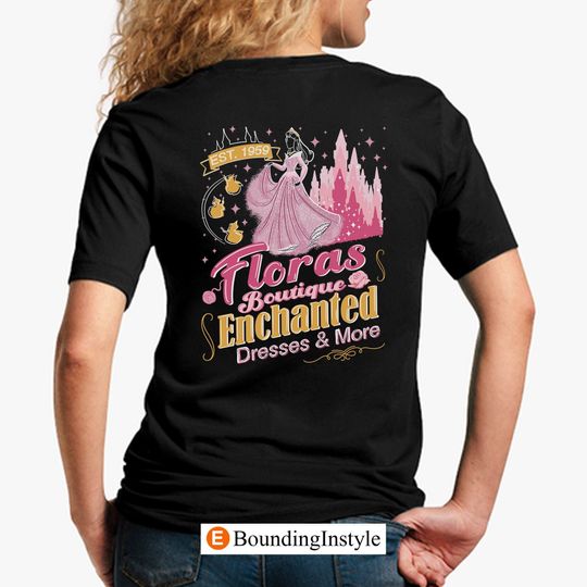 Sleeping Beauty Shirt,  Fairy Godmothers Shirt, Double-Sided Print Tee