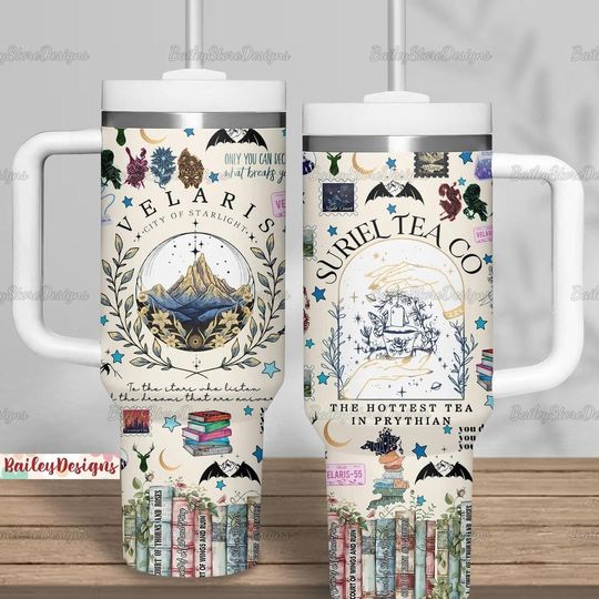 Velaris Acotar Tumbler 40 oz, Velaris City Of Starligh Tumbler Cup, Velaris Acotar Coffee Tumbler, The Night Court Halloween Tumbler
