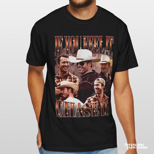 If You Feel It, Chase It T-shirt, Glen Powell Unisex Shirt, Vintage 90s Bootleg Rap Tee, Glen Powell Fan Gift T-shirt, Trendy Tee