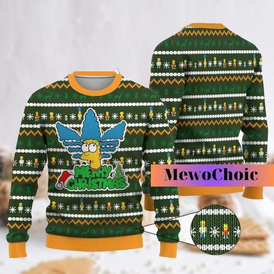 Christmas The Simpsons Ugly Sweater, Xmas Sweater, The Simpsons Christmas Sweater, The Simpsons Shirt, Ugly Christmas Sweater