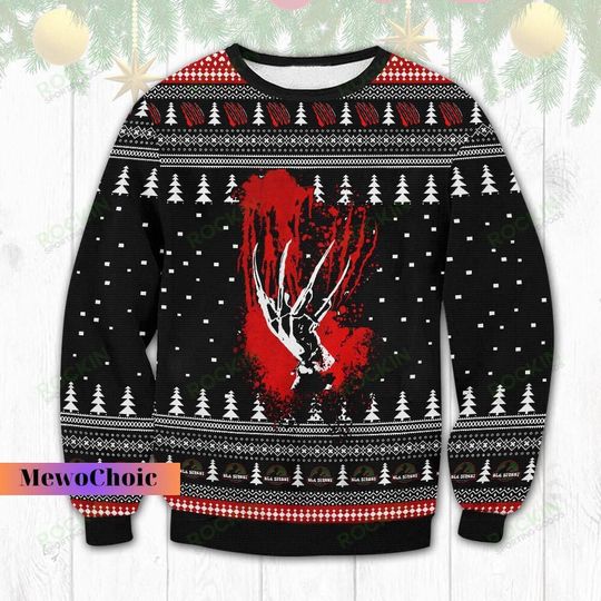 Freddy Krueger Ugly Sweater, Horror Sweater, Horror Movies Shirt, Freddy Krueger Sweater Men, Holiday Sweater, Ugly Christmas Sweater