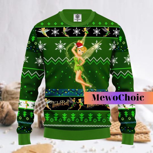 Christmas Tinker Bell Christmas Sweater, Tinker Bell Shirt, Disney Christmas Shirt, Christmas Sweater Funny, Tinker Bell Ugly Sweater