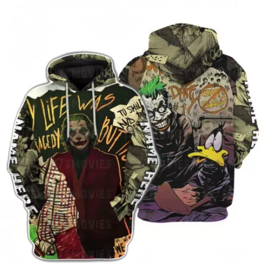 Joker Life Was Tragedy But Now It's Comedy 3D HOODIE All Over Print