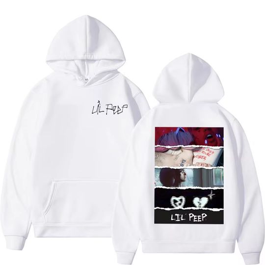 Rapper Lil Peep Music Album Print Hoodie, Unisex Fashion Hip Hop Rap Hooded, Autumn Winter High Quality Fleece Hoodies