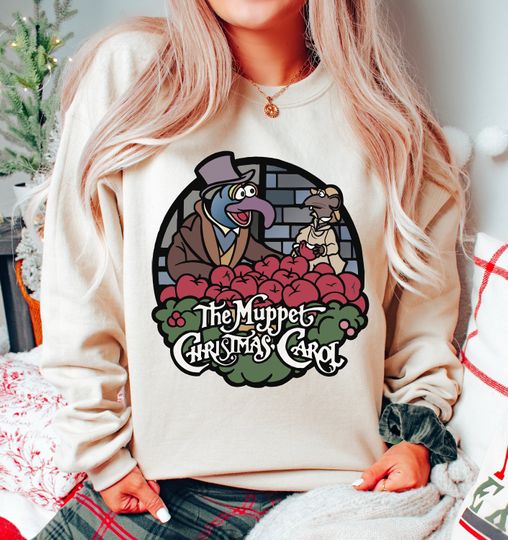 Disney The Muppets Christmas Carol Gonzo And Rizzo Sweatshirt, The Muppets Xmas Lights Sweatshirt