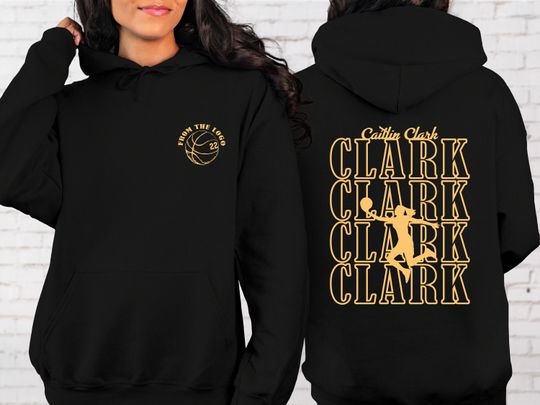 Caitlin Clark Basketball Hoodie, From The Logo 22 Hoodie, Clark 22 Basketball