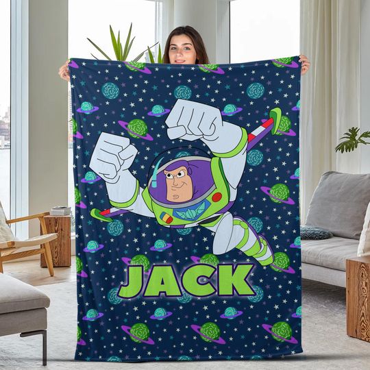 Personalized Disney Toy Story Velveteen Blanket, Toy Story Fleece Blanket