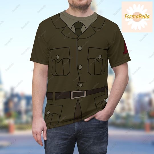 Halloween Commander Lyle Tiberius Rourke Costume Shirt, Atlantis The Lost Empire Costume, Disney Villains Cosplay, Mens Disney Shirts