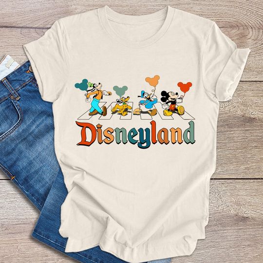 Disney Abbey Road Shirt, Disney Mickey And Friends Abbey Road Walking Trip Shirt, Mickey's and Friends Party Tee, Disneyland Family Gift