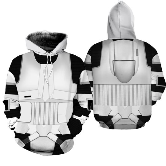 Stormtrooper Hoodie Joggers Set, Fashion Jacke Tracksuit For Men, Fitness Gym Clothing, Men's Winter Suit Sport