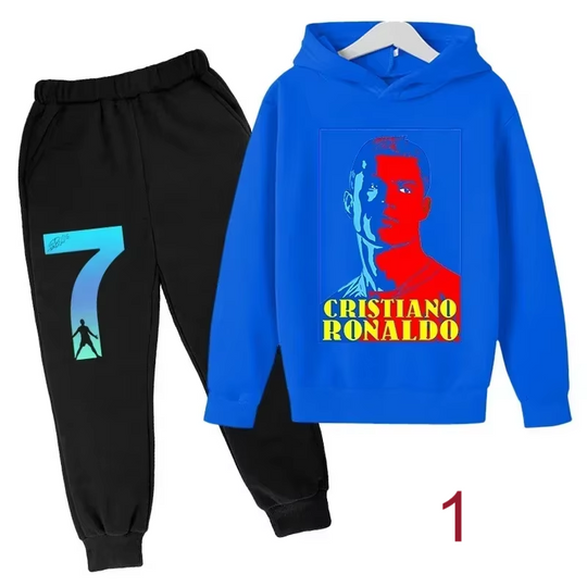 Cristiano Ronaldo CR7 Hoodie Joggers Sets, Football Lover Gift, Soccer Merch, Gift For Father, For Him