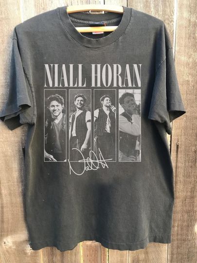 Niall Horan Vintage Graphic Tee, Limited Edition Concert Shirt, Retro Niall Horan Fan Gift, Unisex Apparel, Music Merchandise Collectible