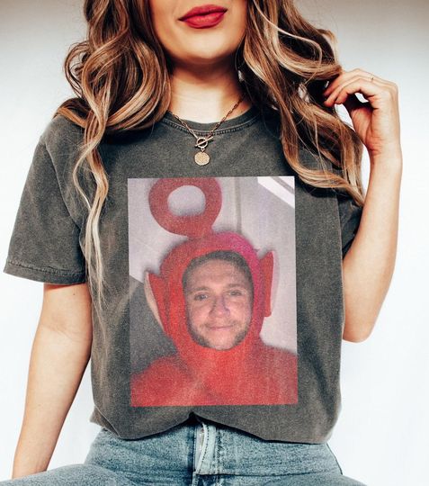 Niall Horan Funny Teletubbies Meme 2024 Shirt, The Show Tour 2024 Shirt Concert Shirt, 1D Band Heavy Metal Music Shirt, Gift For Fan