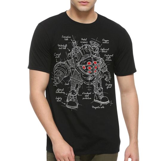 BioShock Big Daddy Graphic T-Shirt, Men's and Women's
