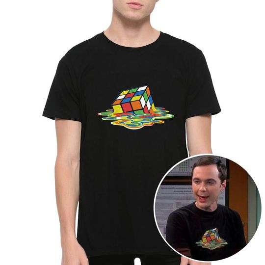 Sheldon Cooper Melting Cube T-Shirt, The Big Bang Theory Shirt, Men's and Women's