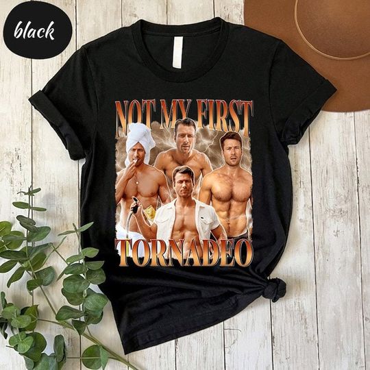 Glen Powell Shirt, Not My First Tornado Shirt, Glen Powell Vintage Tshirt, Glen Powell Fan Tees, Glen Powell Movies, Glen Powell Gift
