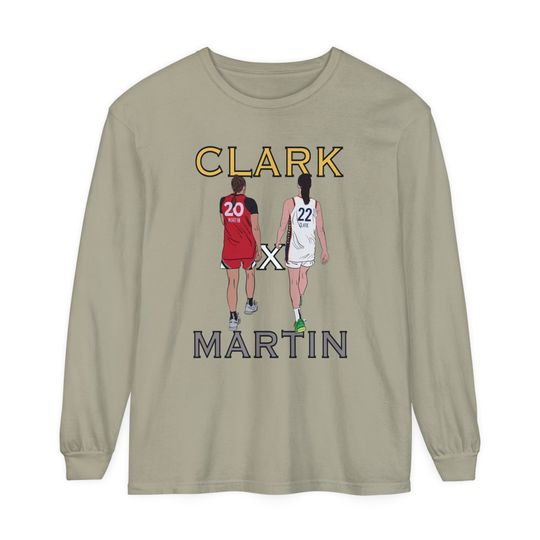 Caitlin Clark x Kate Martin Tee Comfort Colors Long Sleeve