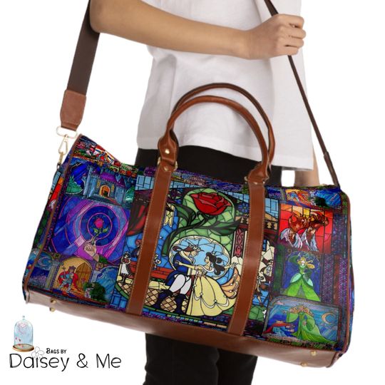 Beauty and the Beast  Vacation Bag  Bags and Gifts  Weekend Bag  Travel Bag  Belle Bag  Belle Christmas Gift  Belle Birthday Gifts