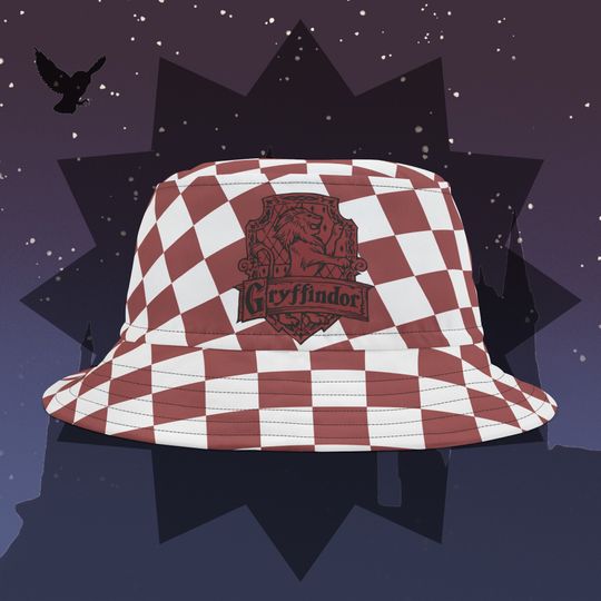 Harry Potter Bucket Hat, Hufflepuff, Gryffindor, Ravenclaw, Slytherin, universal Bucket hats