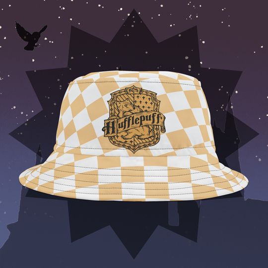 Harry Potter Bucket Hat, Hufflepuff, Gryffindor, Ravenclaw, Slytherin, universal Bucket hats