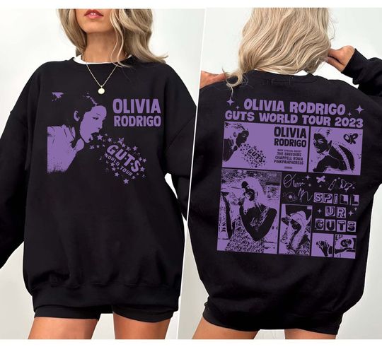 Olivia Rodrigo Guts Tour 2024 Sweatshirt, The Guts World Tour 2024 Sweatshirt, Olivia Rodrigo Sweatshirt, Olivia Rodrigo Sweatshirt