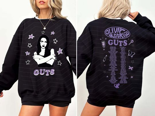 Olivia Rodrigo Guts Sweatshirt, Olivia Rodrigo Guts Merch, Guts Tour 2024 Sweatshirt, GUTS world tour 2024 Sweatshirt, Olivia Rodrigo Album GUTS Sweatshirt