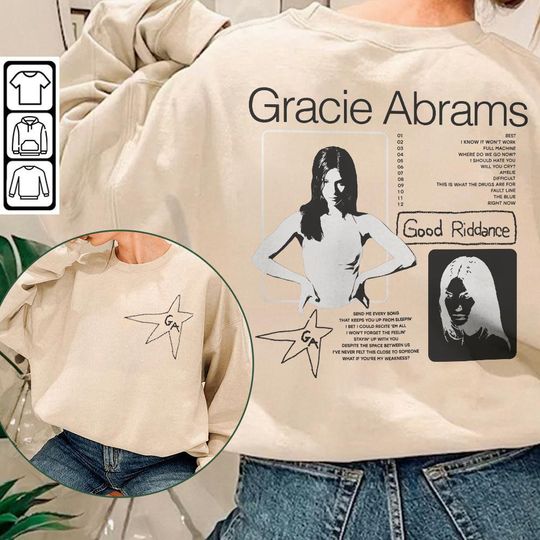 Gracie Abrams Music Shirt K2, The Good Riddance Tour Sweatshirt, Gracie Abrams Retro Vintage Unisex Gift Bootleg