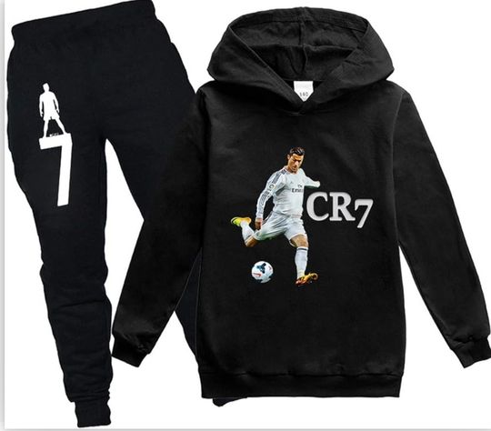 Cristiano Ronaldo Hoodie Joggers Sets, Football Lover Gift, Soccer Merch, Gift For Father, For Him