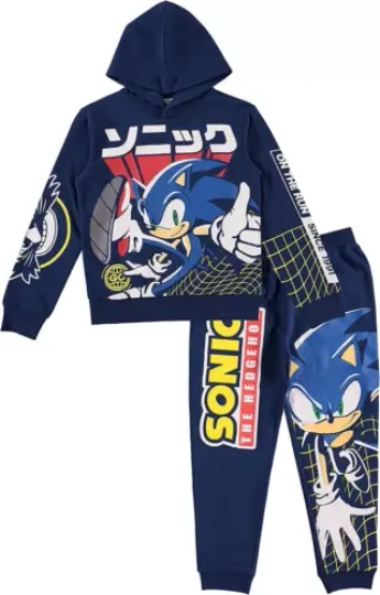 Boys Sonic Hoodie Joggers Sets