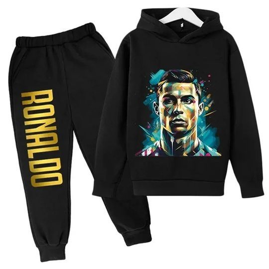 Cristiano Ronaldo CR7 Hoodie Joggers Sets, Football Lover Gift, Soccer Merch, Gift For Father, For Him