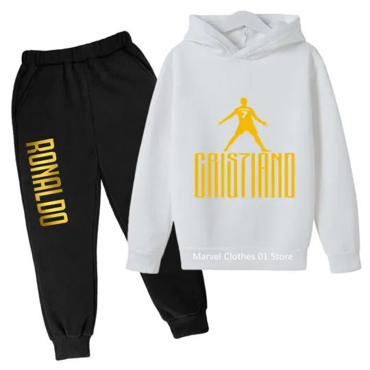 Cristiano Ronaldo CR7 Hoodie Joggers Sets, Football Lover Gift, Soccer Merch, Gift For Father, For Him