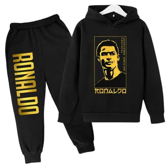 Cristiano Ronaldo CR7 Hoodie Joggers Sets, Football Lover Gift, Soccer Merch, Gift For Father, For Him