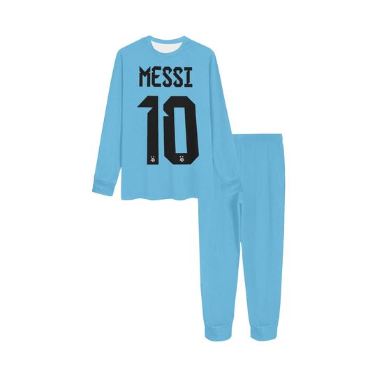 Lionel Messi 10 Raglan Pajamas Sets, Soccer Pajamas, Football Gift
