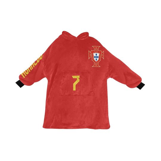 CR7 CHRISTMAS Blanket Hoodie, Soccer Blanket Hoodie, Football Merch